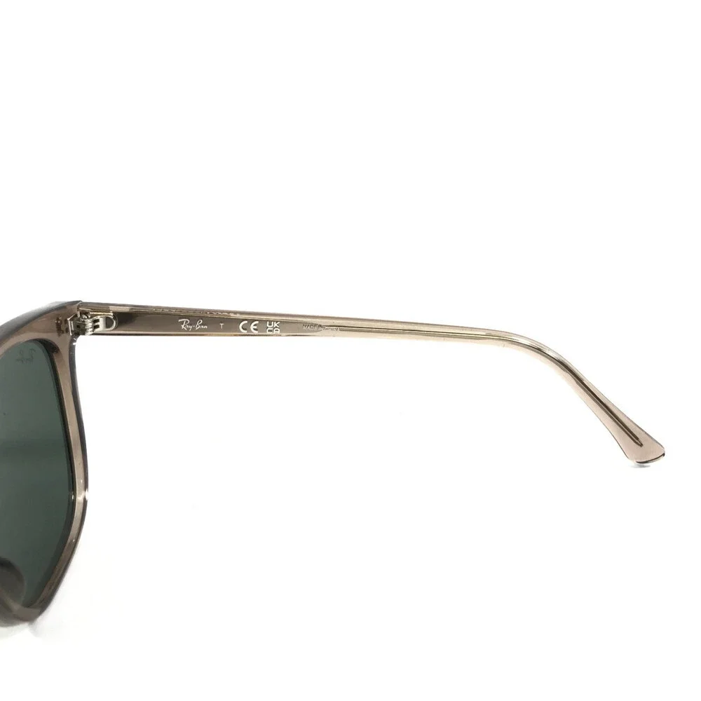 Ray-Ban Sunglasses RB2210 8457/31 Transparent Brown Frames w/ Dark Green Lenses